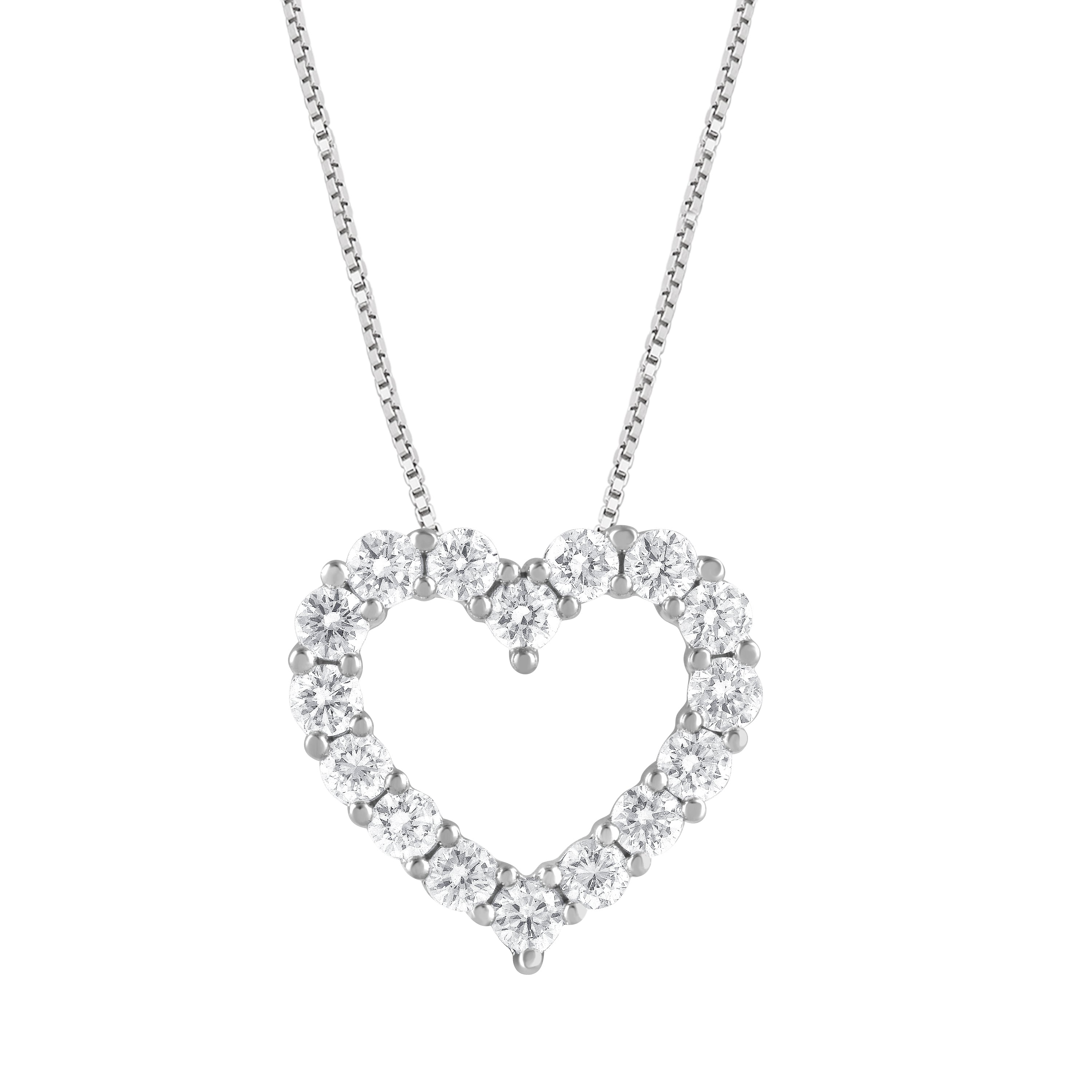 Lab Grown Diamond Heart Shaped Necklace