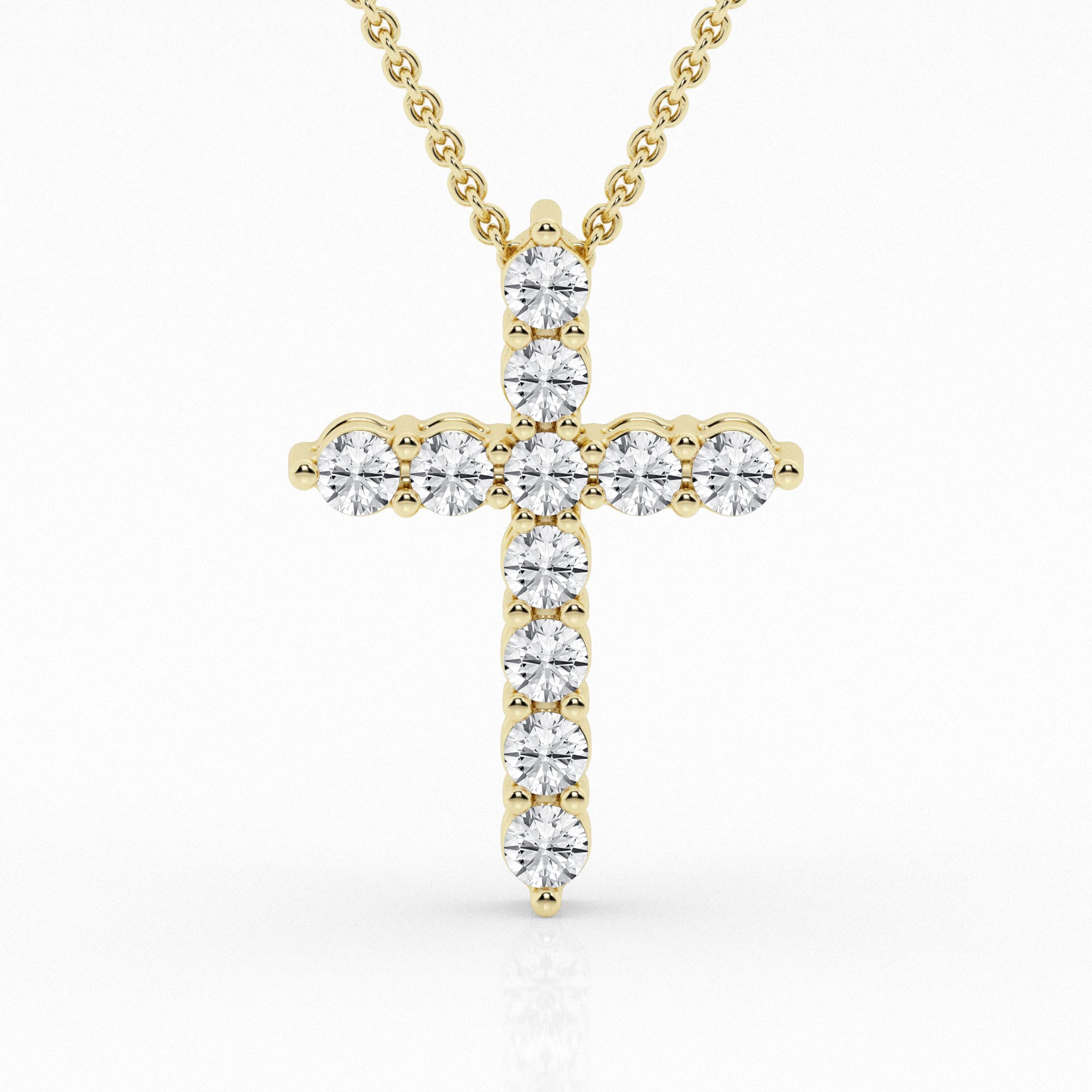 Lab Grown Diamond Cross Necklace