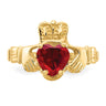 Garnet Claddagh Ring - January - Hannoush Jewelers | Silva Family Franchises