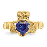 Sapphire Claddagh Ring - September - Hannoush Jewelers | Silva Family Franchises