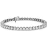 14K White Gold Round Diamond Tennis Bracelet - Hannoush Jewelers | Silva Family Franchises