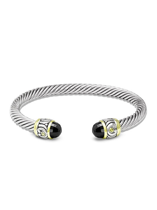 John Medeiros Nouveau Small Wire Cuff Bracelet - Black