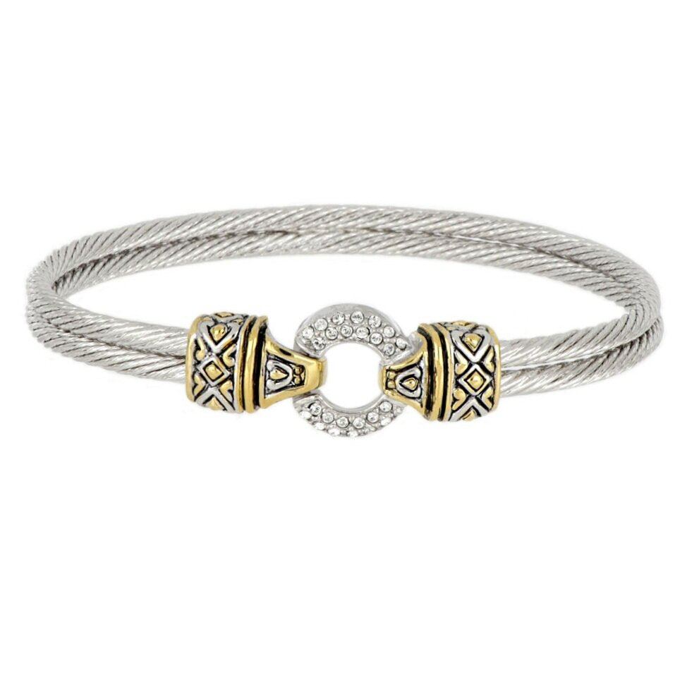 John Medeiros Antiqua Gold Circle Wire Bracelet - B2818-AF00
