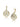 John Medeiros Seaside Sand Dollar CZ French Wire Earrings - F3989-AF00