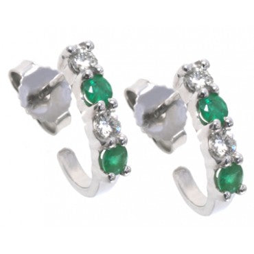 Emerald and Diamond earrings