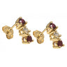 3 stone Ruby and Diamond earrings - Hannoush Jewelers | Silva Family Franchises