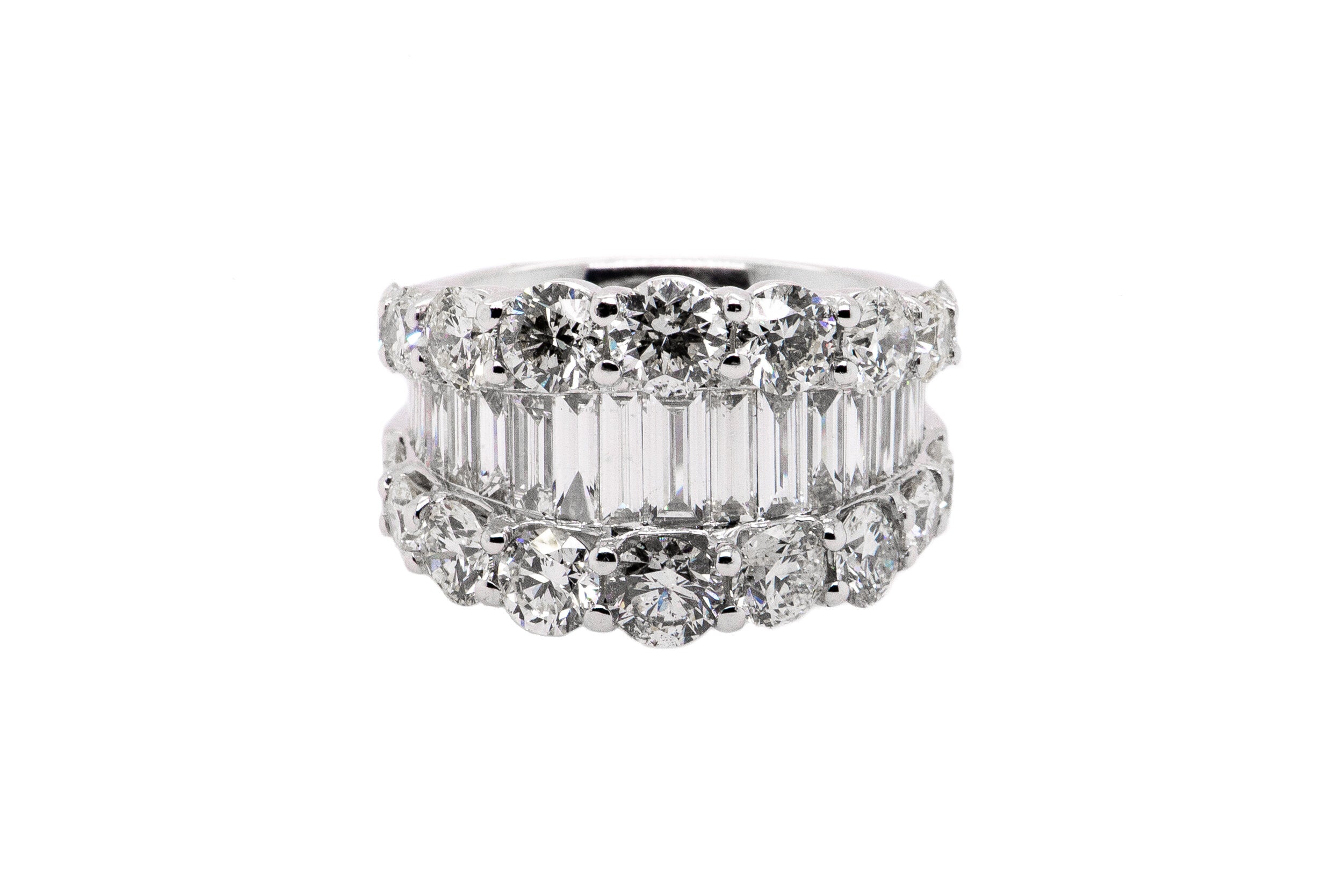 The Unique Collection: Round And Baguette Cut Diamond Ring