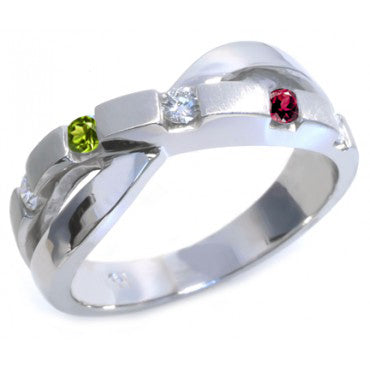 Create your own - 5 Stone Family Ring (Synthetic stones)