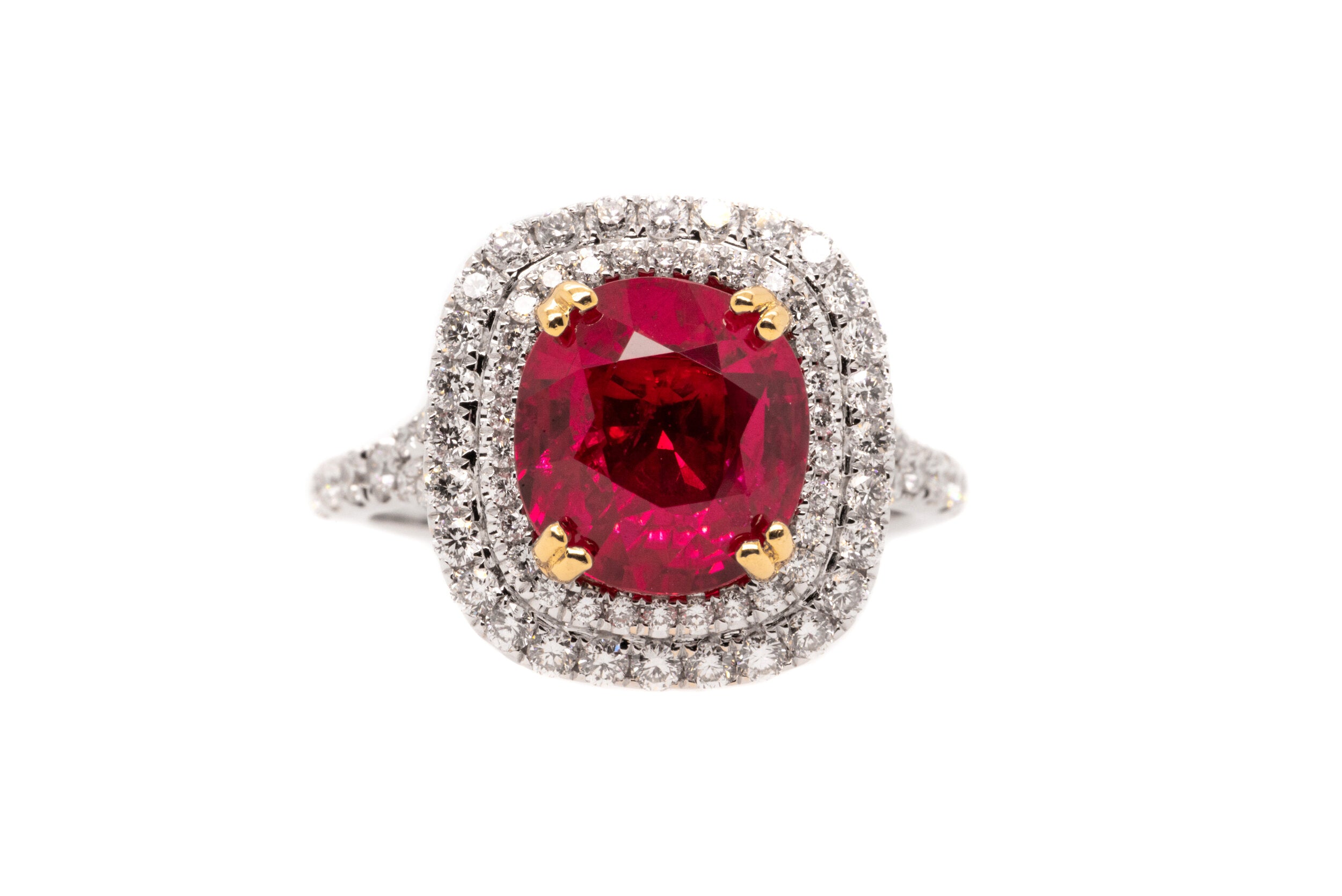 The Excellence Collection: 4.12ct Ruby and Diamond Ring