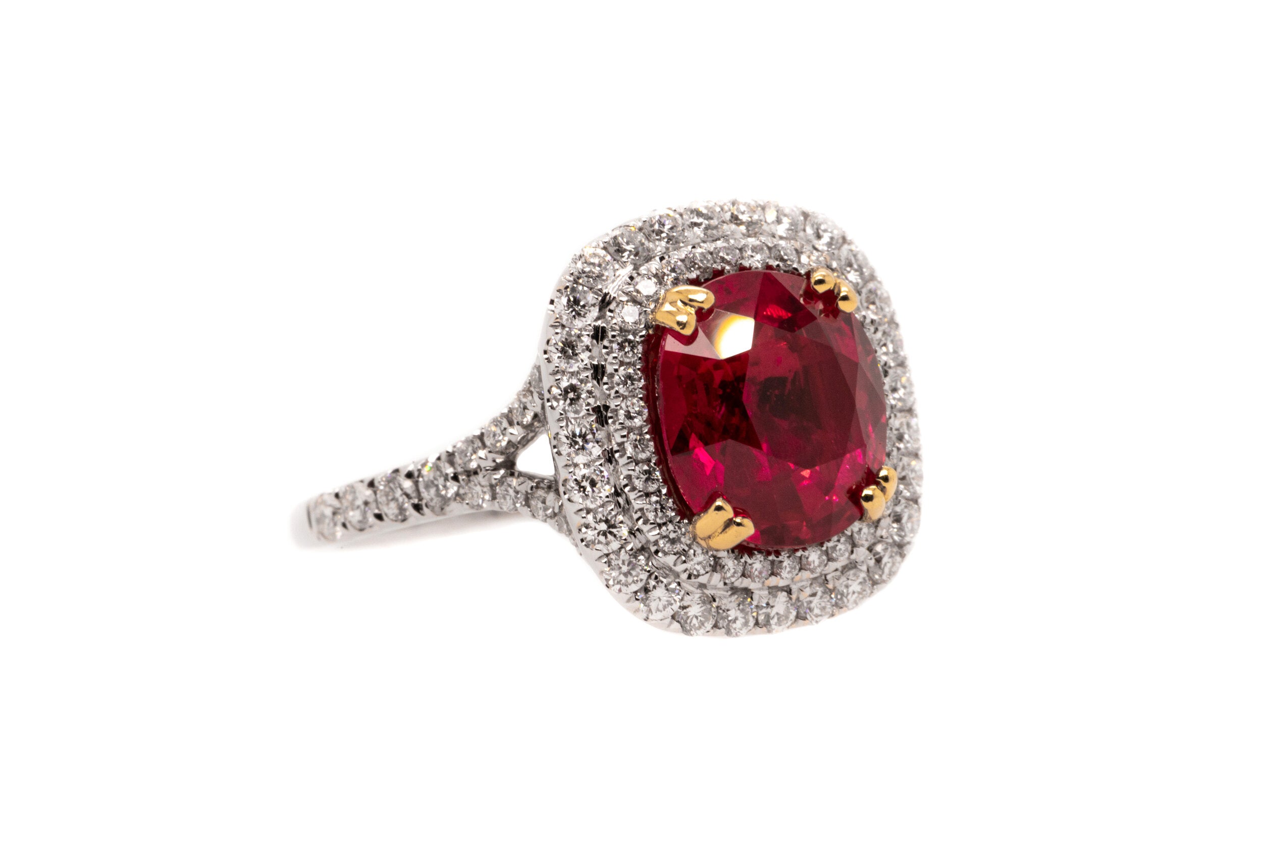 The Excellence Collection: 4.12ct Ruby and Diamond Ring