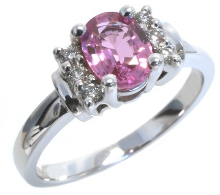Pink Sapphire and Diamond ring - Hannoush Jewelers | Silva Family Franchises