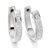 Princess cut diamond hoop earrings 0.50 CT - Hannoush Jewelers | Silva Family Franchises