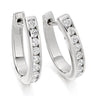 Round Diamond hoop earrings 1.30 CT - Hannoush Jewelers | Silva Family Franchises