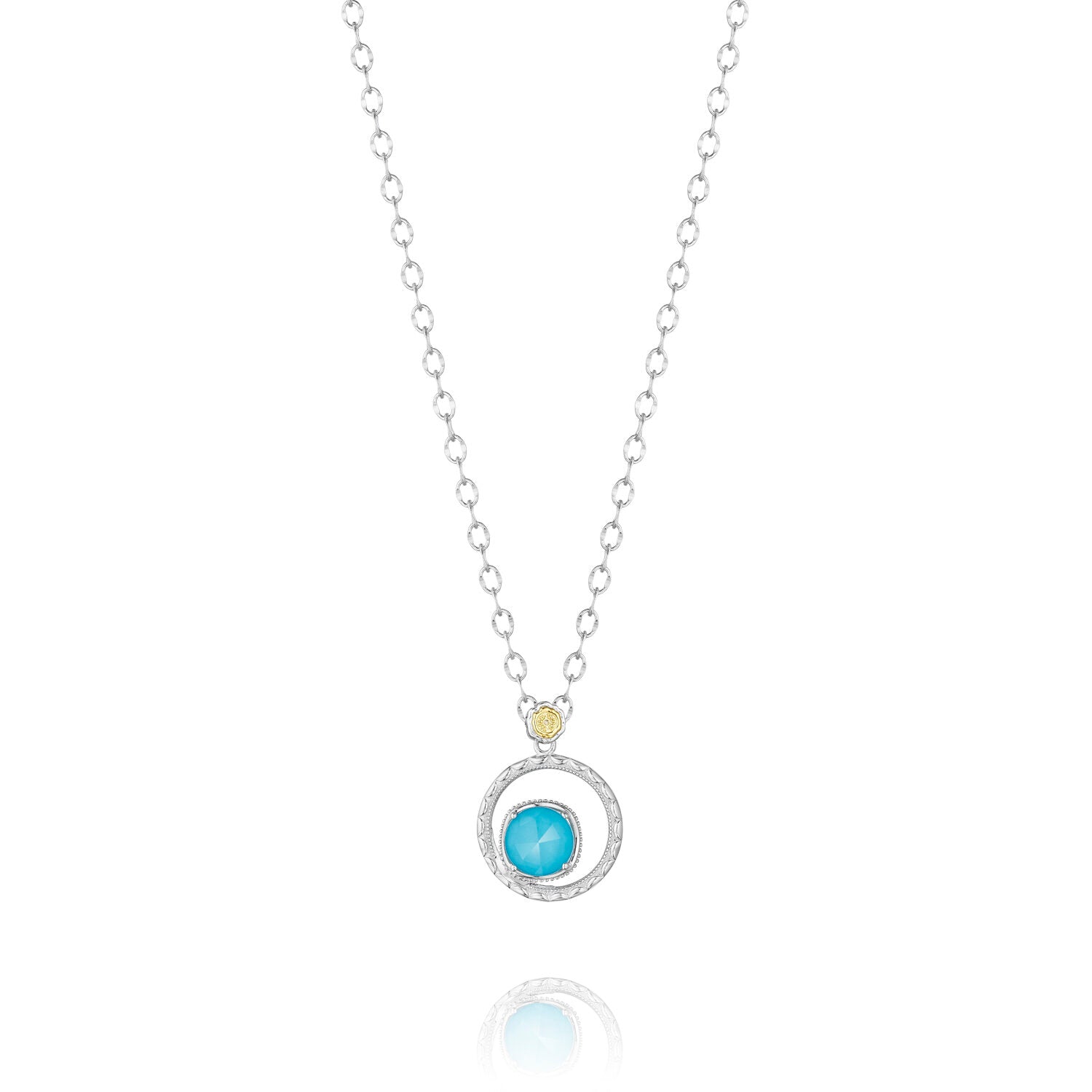 TACORI Silver Bloom Necklace featuring Neo-Turquoise Ref# SN14005
