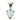 Heart shaped Opal and Diamond pendant