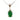 Oval Emerald and Diamond pendant