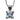 Princess Cut Aquamarine solitaire pendant