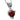 Heart shaped Garnet pendant