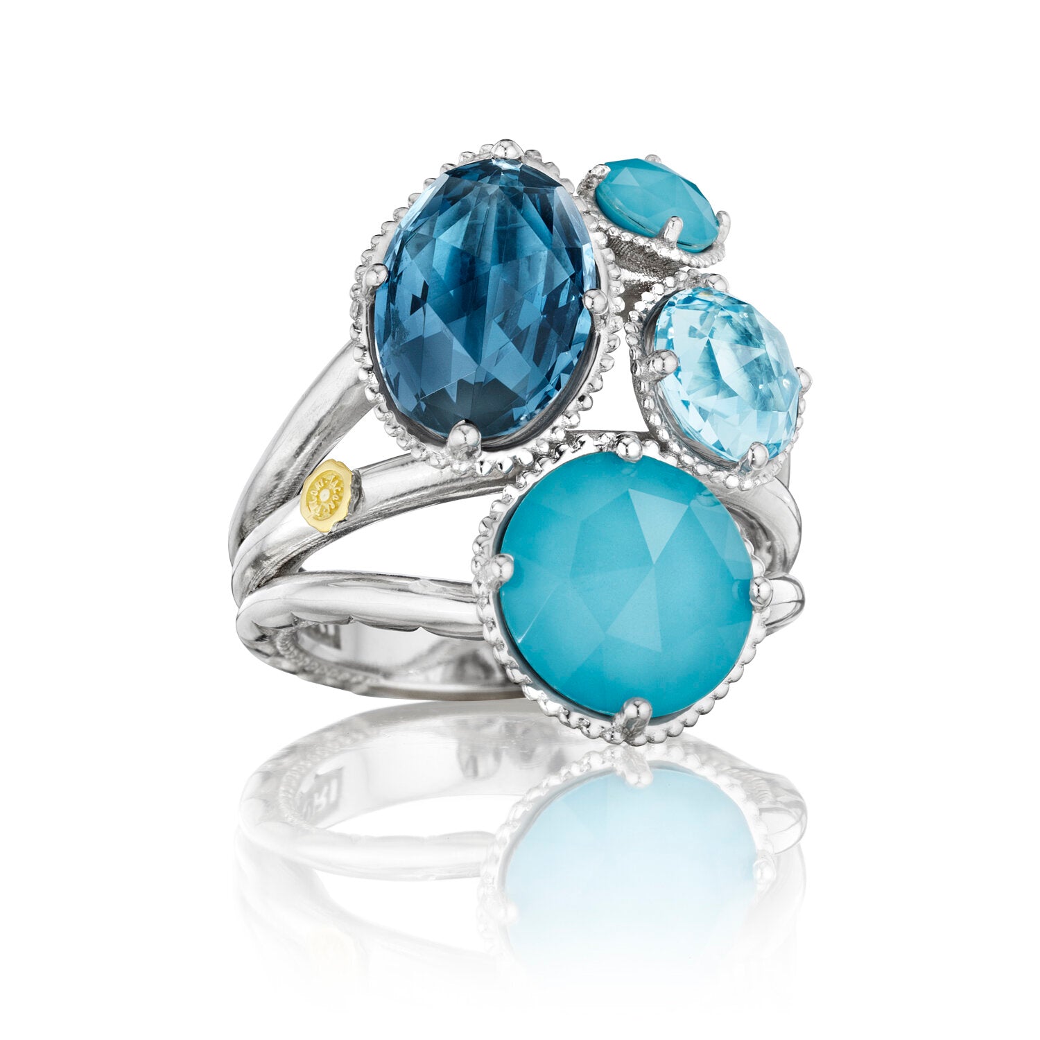 TACORI Precious Cluster Ring featuring Assorted Gemstones  Ref# SR143050233