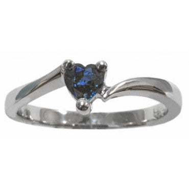 Heart Shaped Sapphire ring