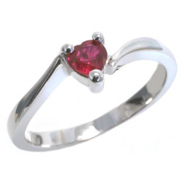 Heart shaped Ruby ring