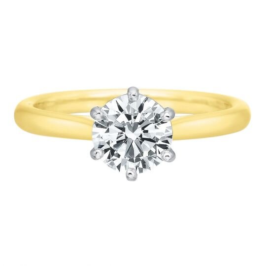 1.00ct Round Diamond Solitaire Engagement Ring