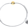 Cape Cod Sterling Silver Single Gold Ball Bangle Bracelet - Hannoush Jewelers | Silva Family Franchises