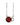 Oval Garnet Solitaire Pendant