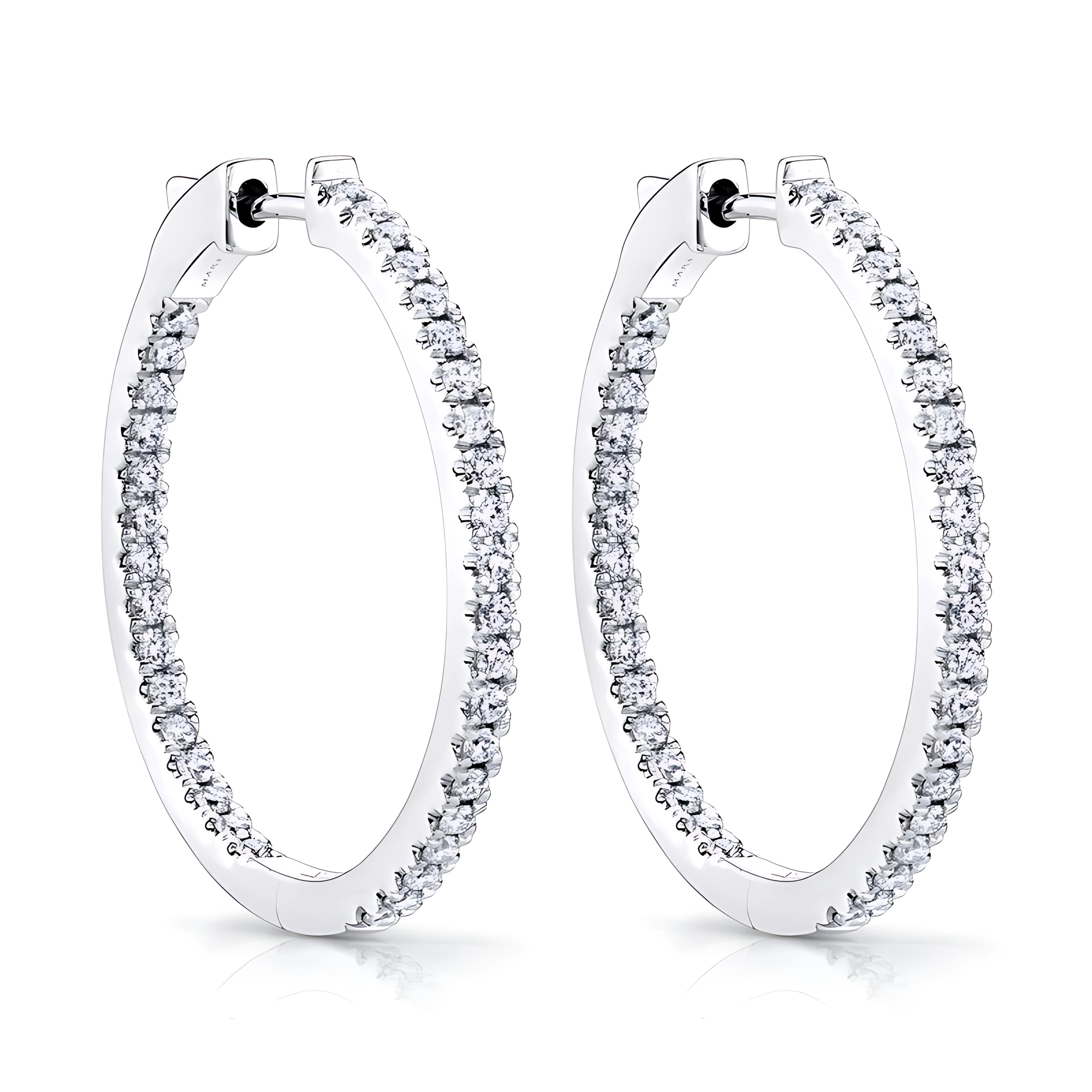 Inside-Out Diamond Hoops