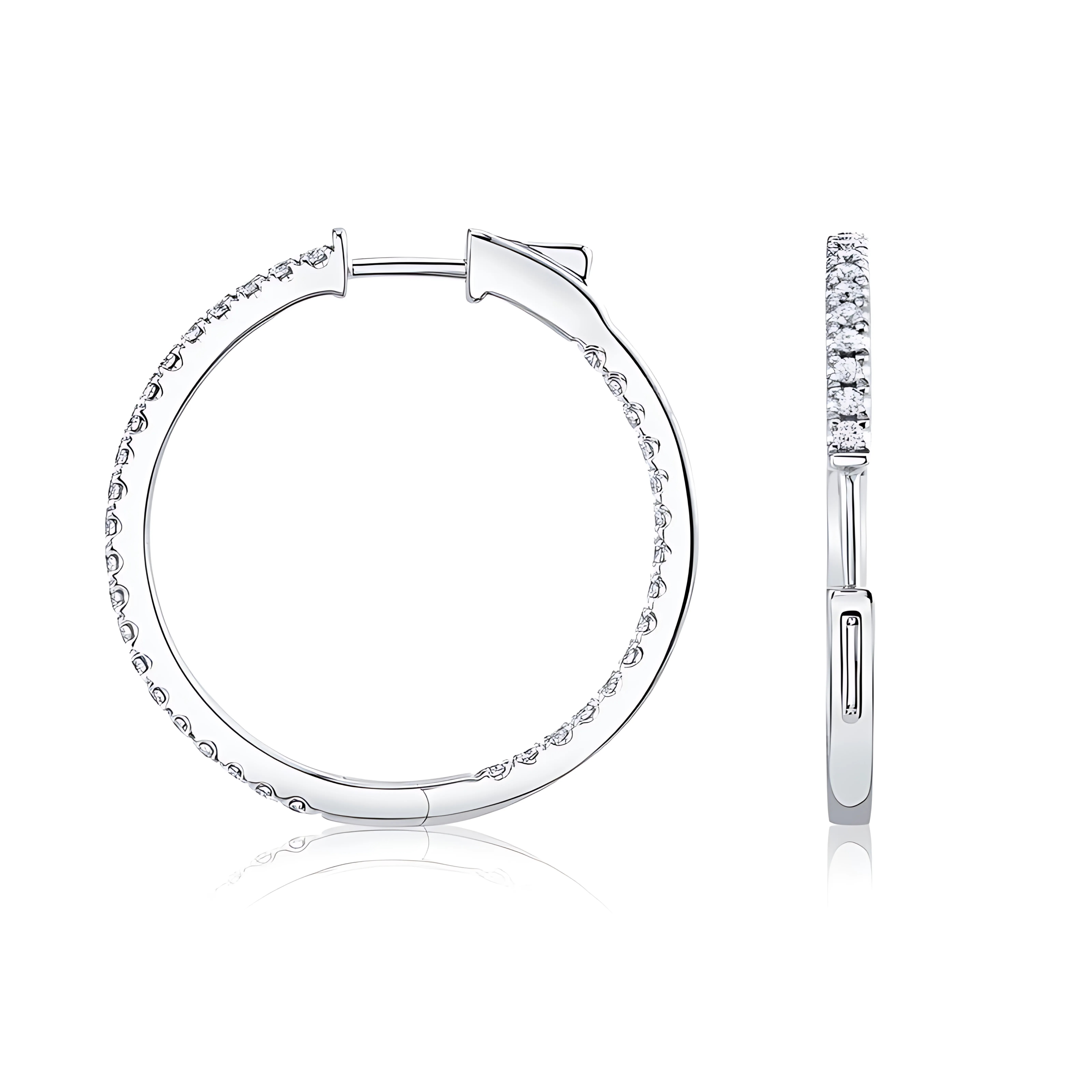 Inside-Out Diamond Hoops