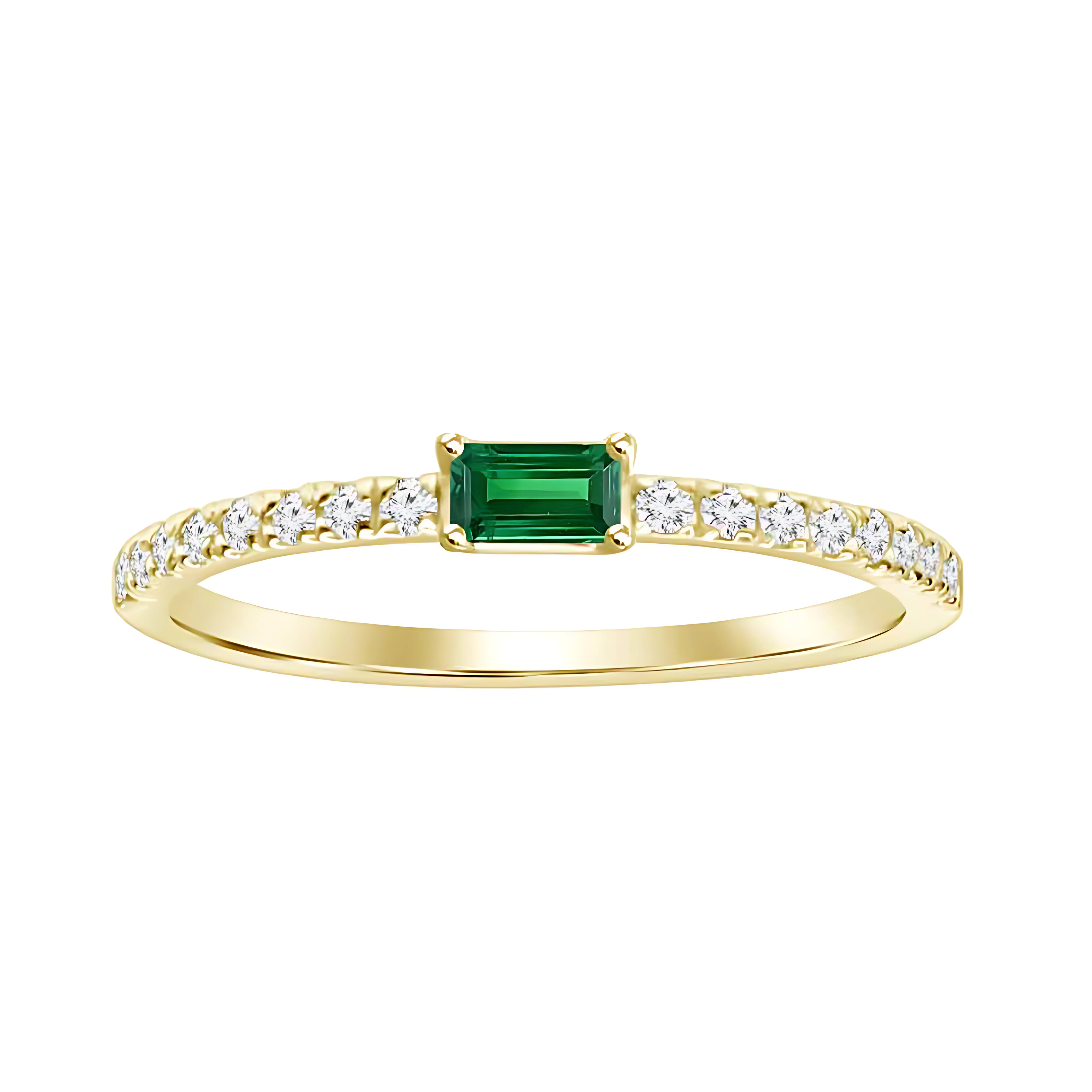 Emerald & Diamond Ring