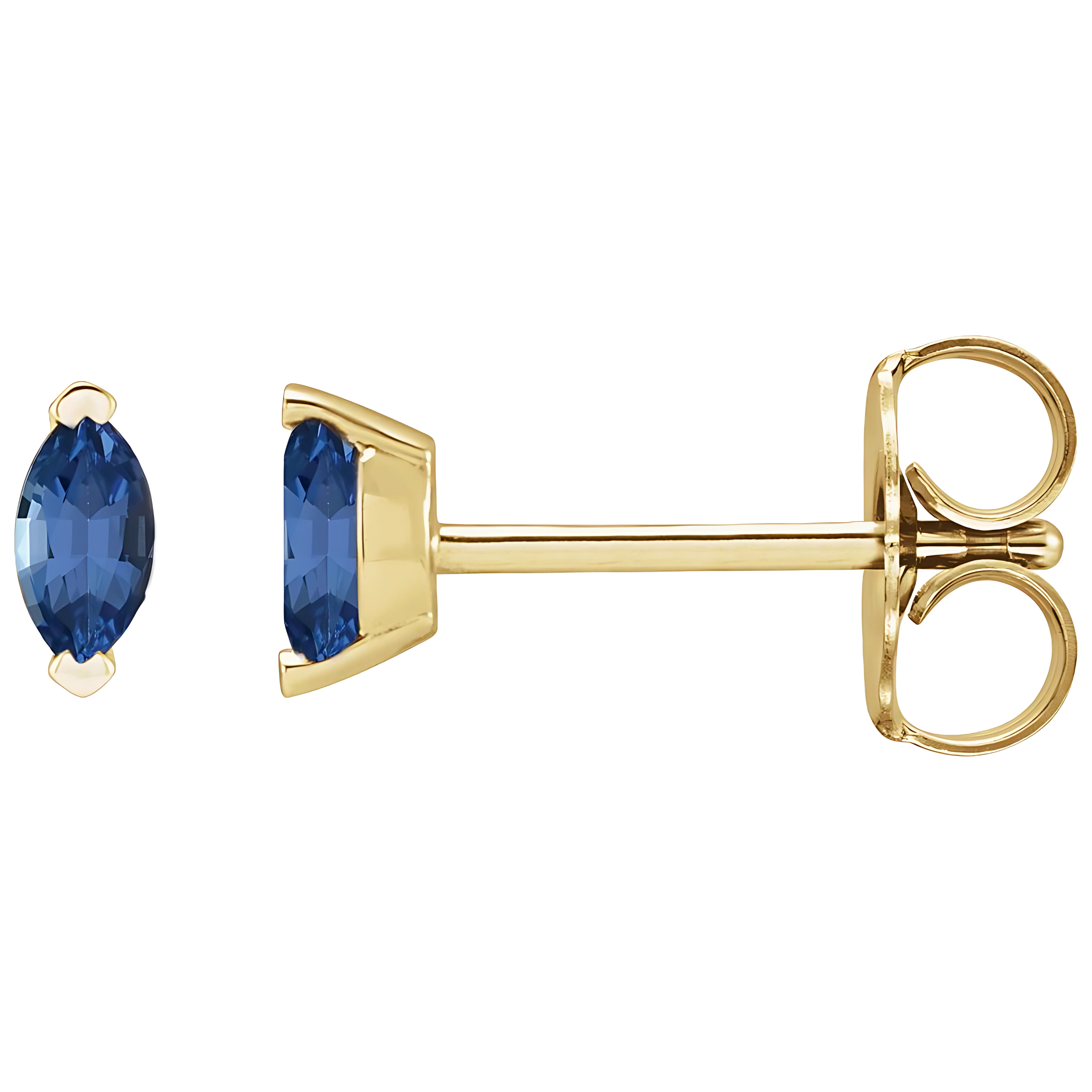 Sapphire Marquise Stud Earrings