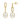 Freshwater Pearl Paperclip Earrings