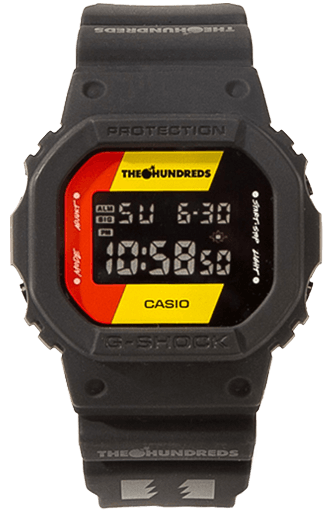 希少 新品 G-SHOCK 「X-LARGE」 × 「THE HUNDREDS」 G-Shock X The Hundreds DW5600HDR-1 – Hannoush Jewelers | Silva