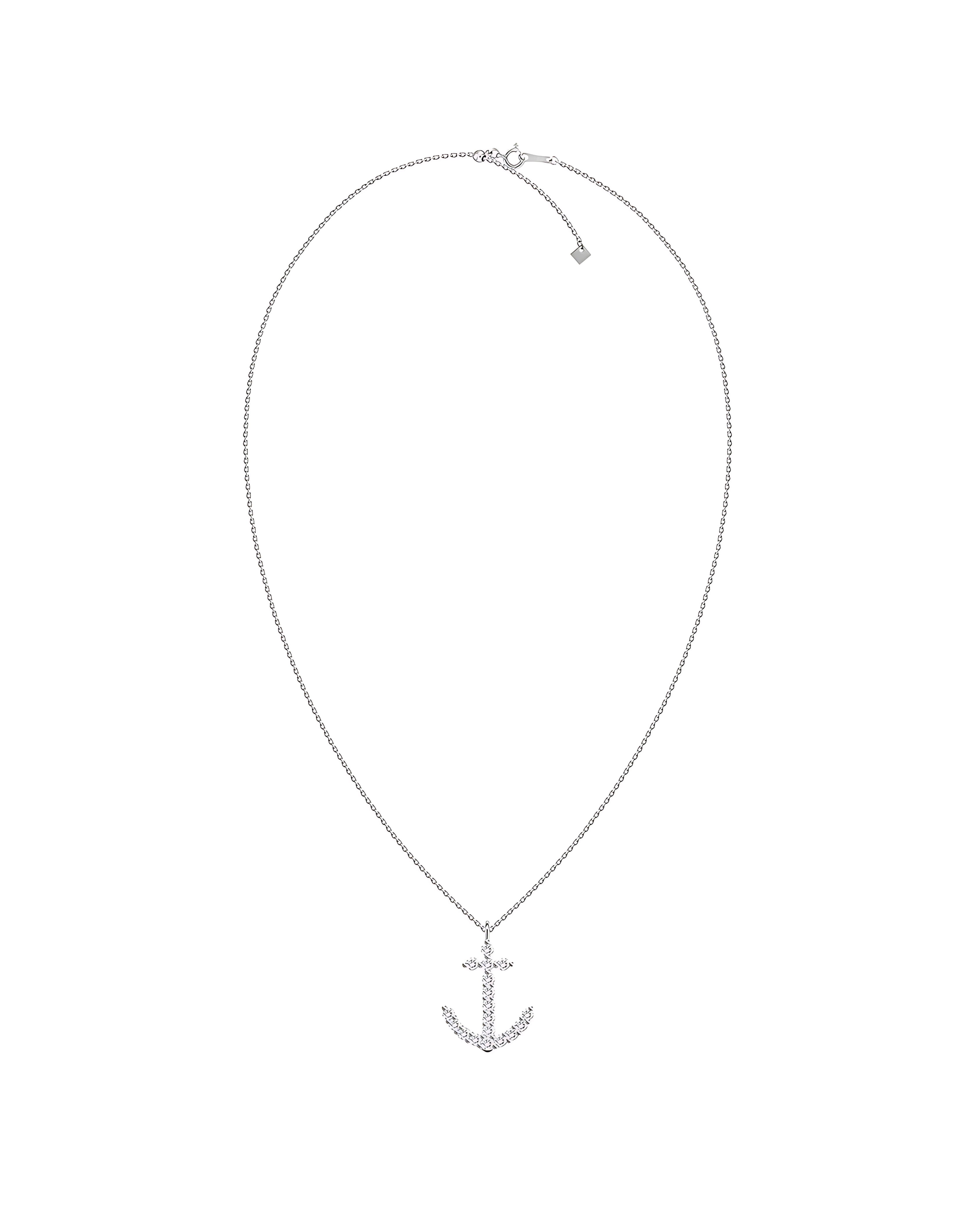 Diamond Anchor Pendant