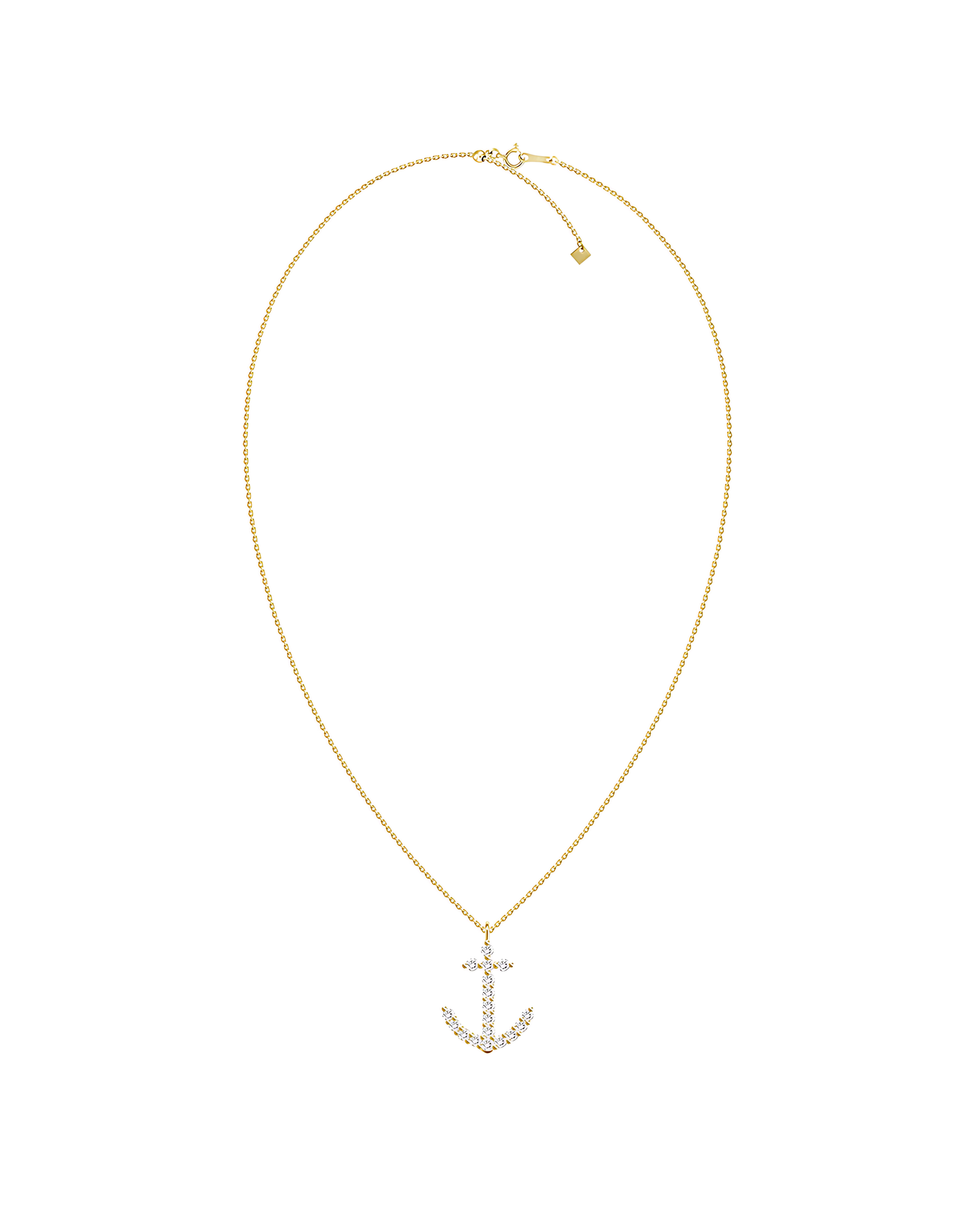 Diamond Anchor Pendant