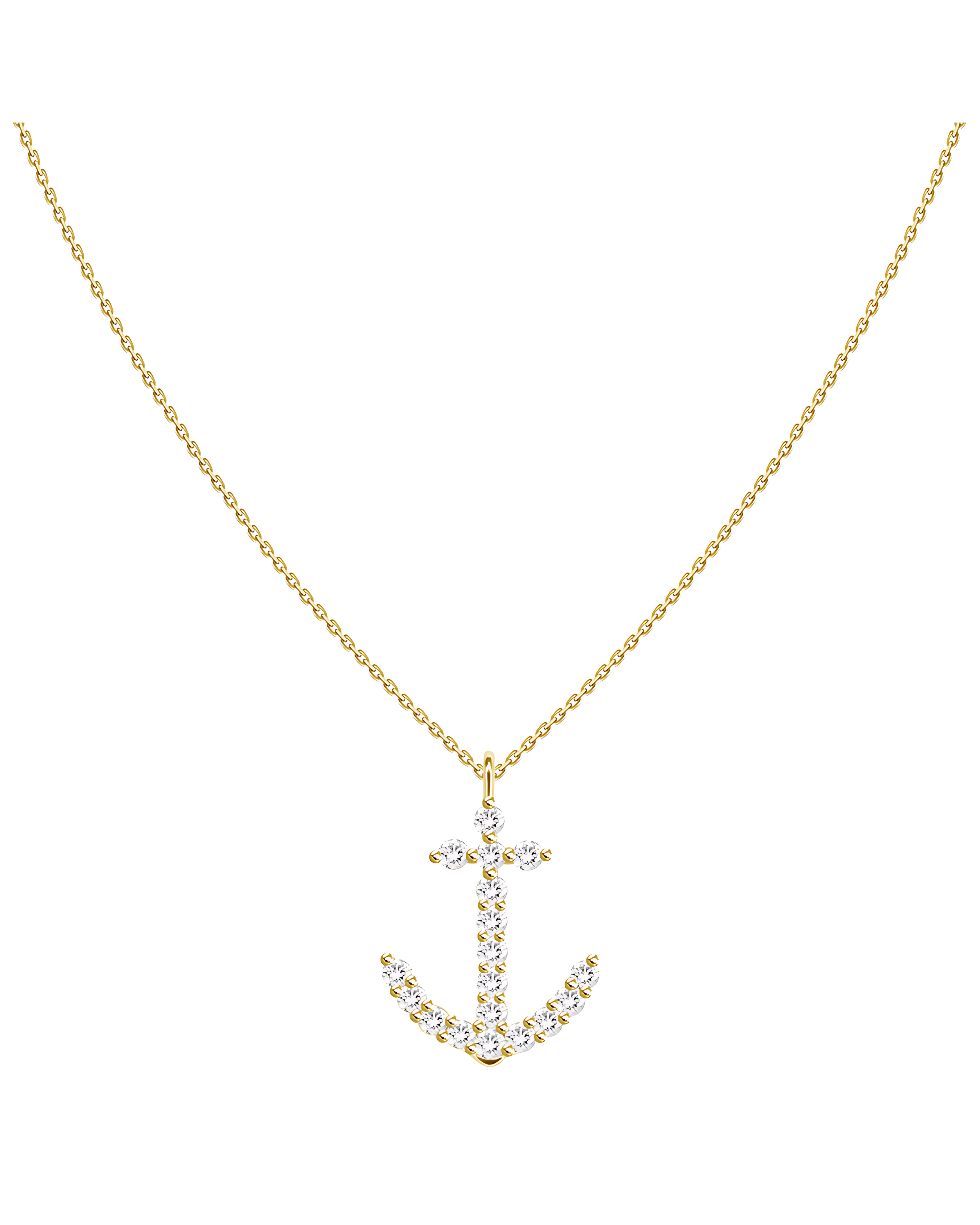 Diamond Anchor Pendant