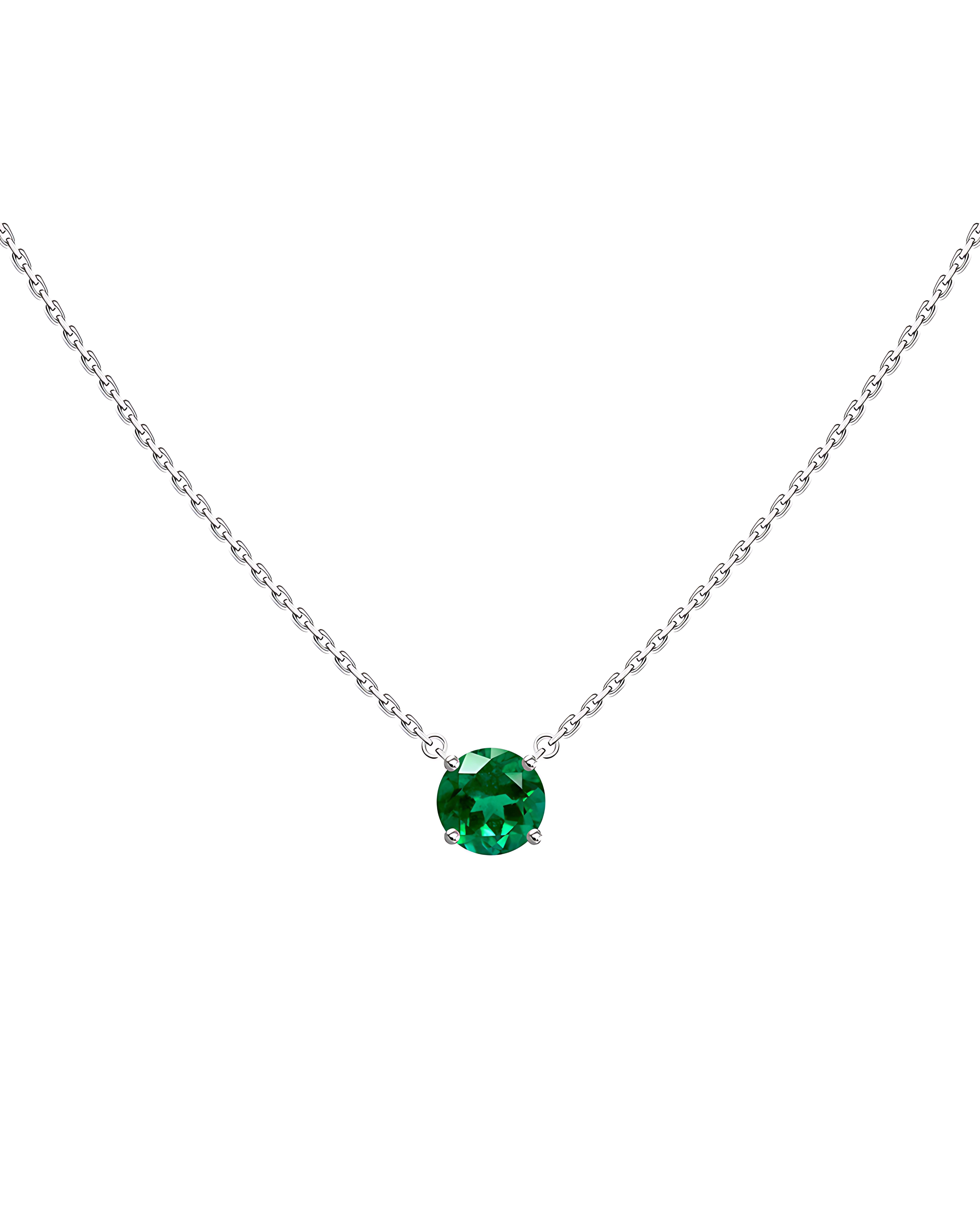 Emerald Solitaire Pendant