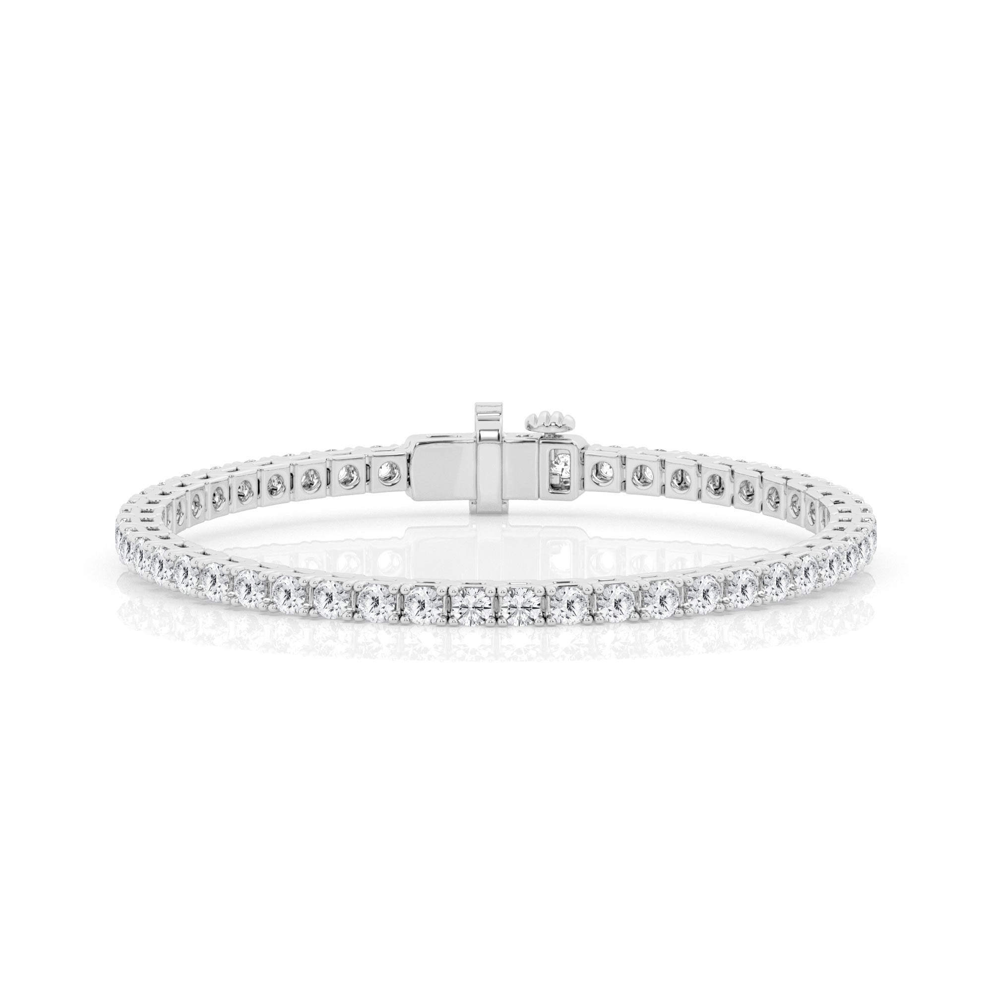 Lab Grown Diamond Line Tennis Bracelet