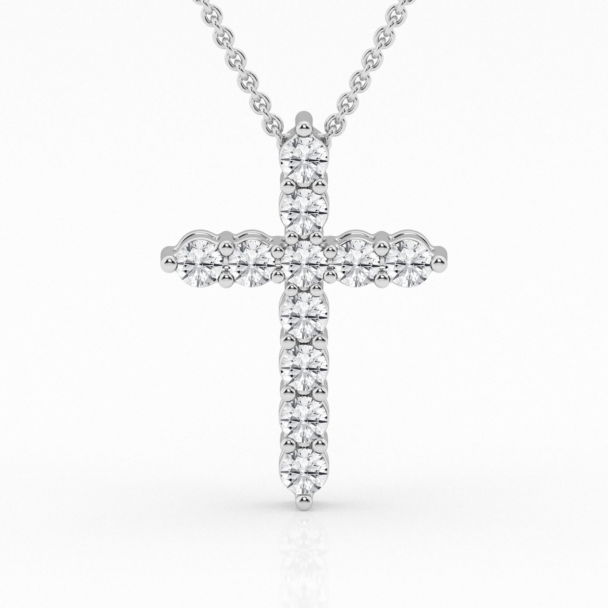 Lab Grown Diamond Cross Necklace