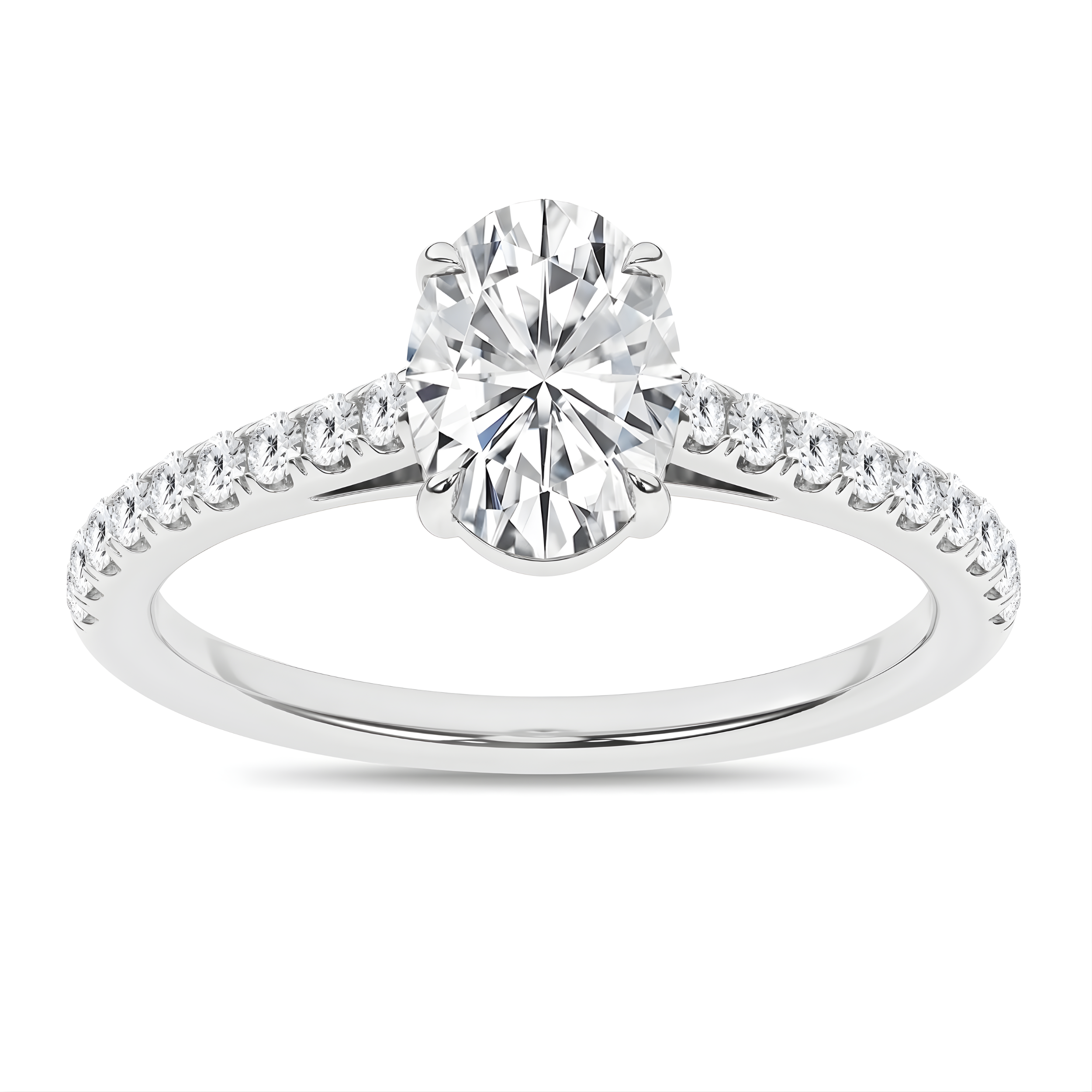 Lab-Grown Classic Engagement Ring (Oval)