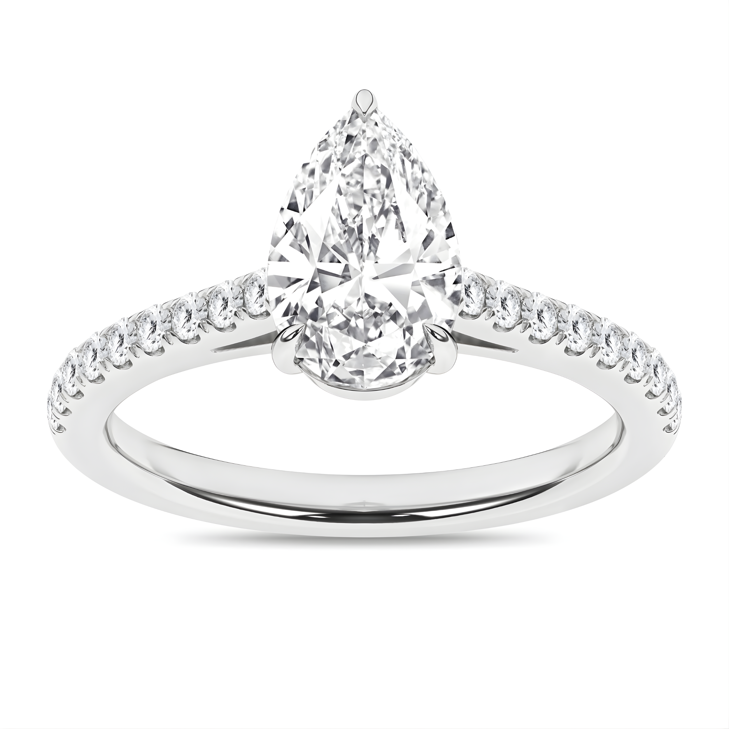 Lab-Grown Classic Engagement Ring (Pear)
