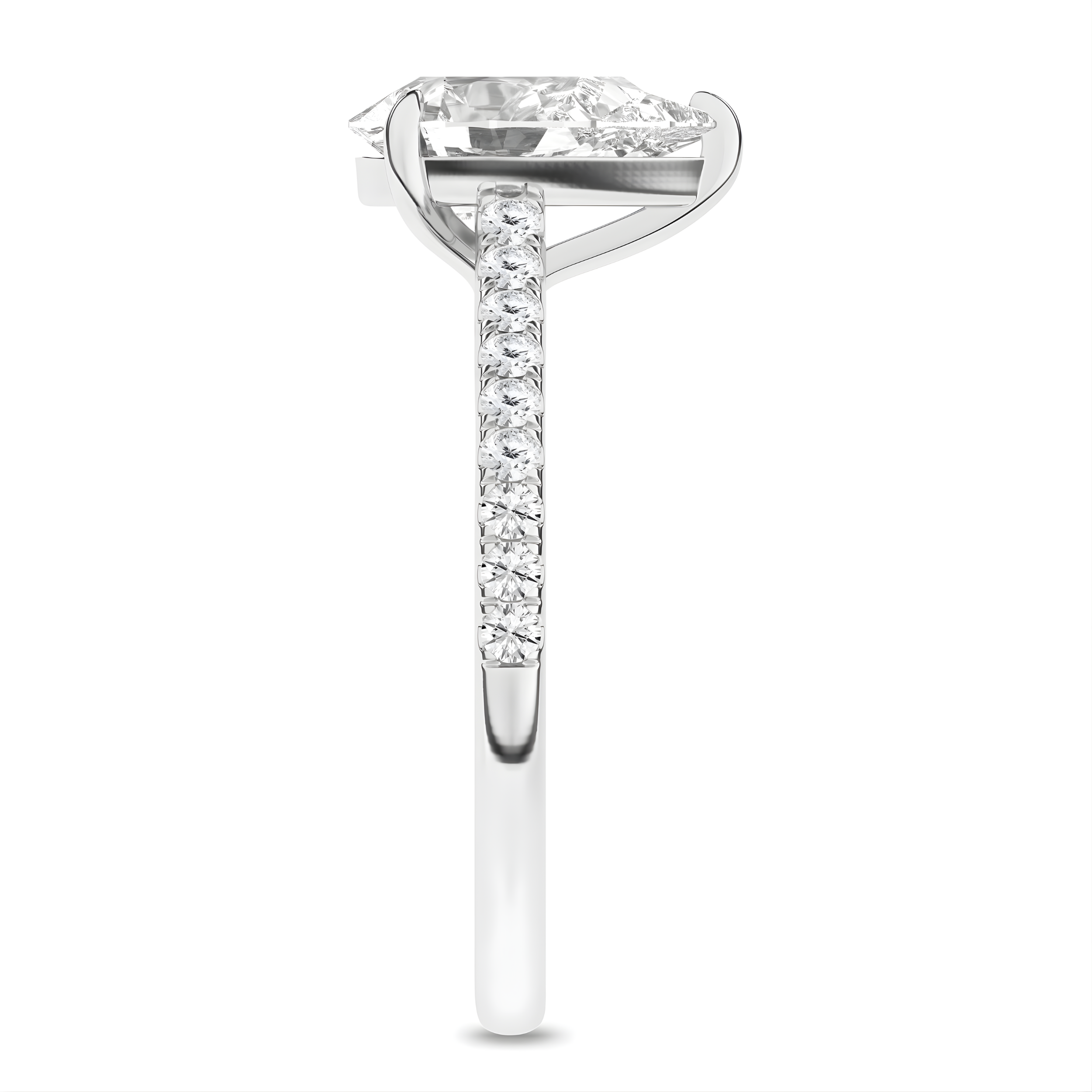 Lab-Grown Classic Engagement Ring (Pear)