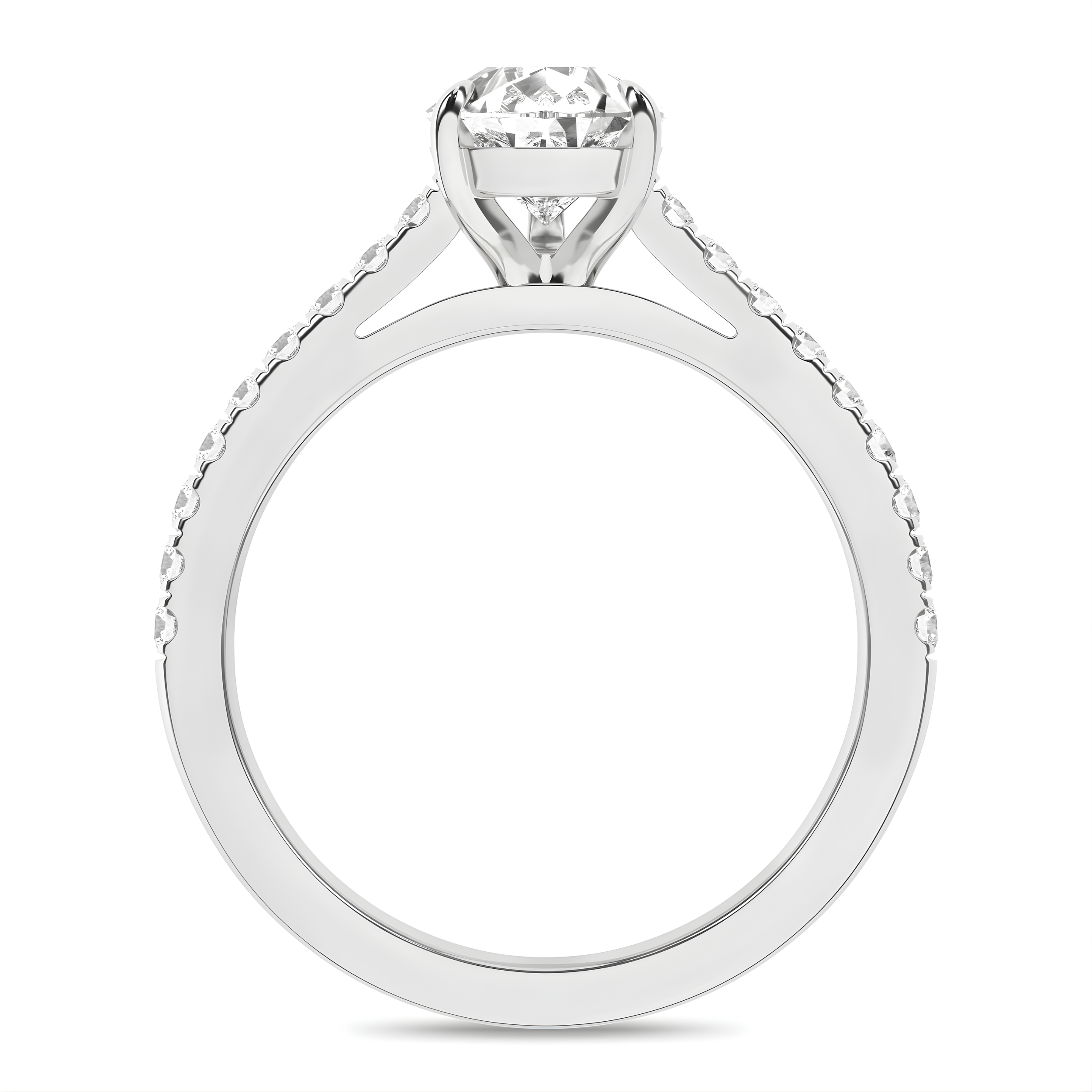 Lab-Grown Classic Engagement Ring (Pear)