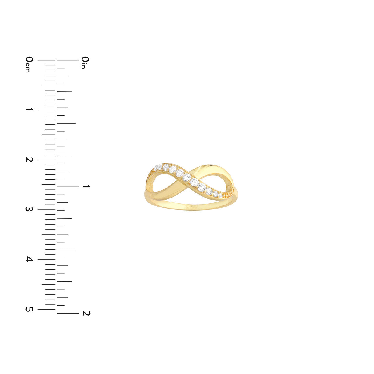 1 ROW CZ INFINITY RING GP