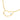 Two-tone Open Wire Heart Necklace with Diamond