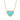 Shy Creation 0.09ct Diamond & 0.55ct Composite Turquoise Heart Necklace SC55012619