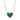 Shy Creation 0.09Ct Diamond & 0.81Ct Malachite Heart Necklace SC55014235