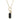 Shy Creation 0.13Ct Diamond & 0.60Ct Black Onyx Dog Tag Necklace SC55024173