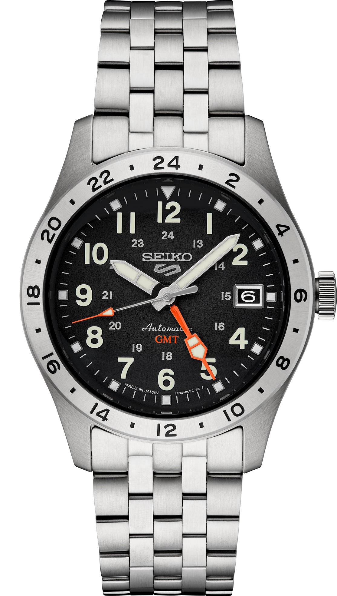 Seiko 5 Sports Field GMT Black Dial Automatic SSK023